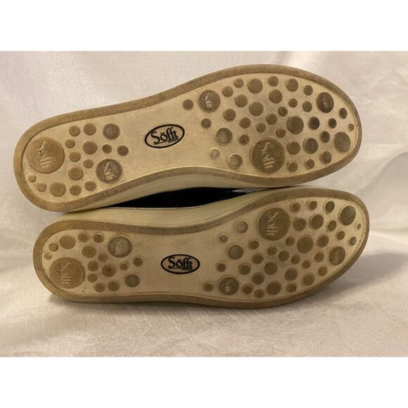 Sofft Somer Black Suede Leather Slides Womens 8.5 Slip On Clogs Comfort Shoes - Picture 4 of 5